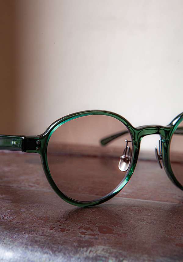 Rose & Lini DELIRIOUS “PHANTOS” #2 GREEN SUNGLASSES Nuovo