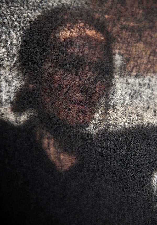 Rose & Lini MIRROR IN THE SKY CASHMERE “CLOUD KNITTED PLAIN” BLACK SHAWL Fino Al -60%
