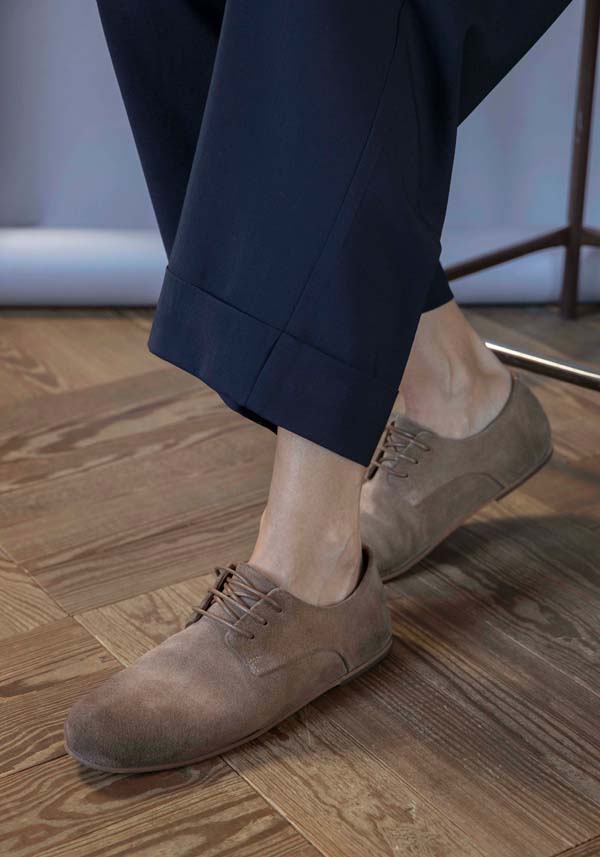 Rose & Lini MARSÈLL “STECCO BLOCCO” HAZELNUT SUEDE LEATHER SHOES Shopping Online