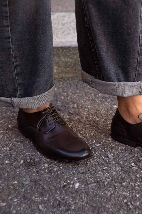 Rose & Lini MARSÈLL “STUCCO” MORO LEATHER SHOES Affare Del Giorno