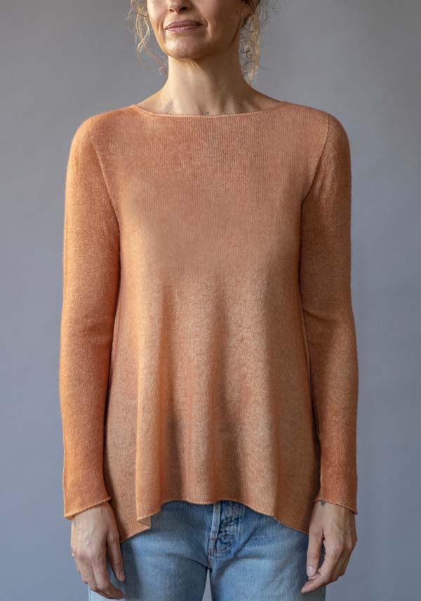 Rose & Lini FISSORE CASHMERE KNIT “BRUCO 12” PEACH I Più Venduti