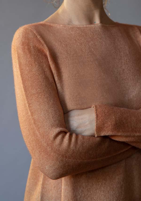Rose & Lini FISSORE CASHMERE KNIT “BRUCO 12” PEACH I Più Venduti