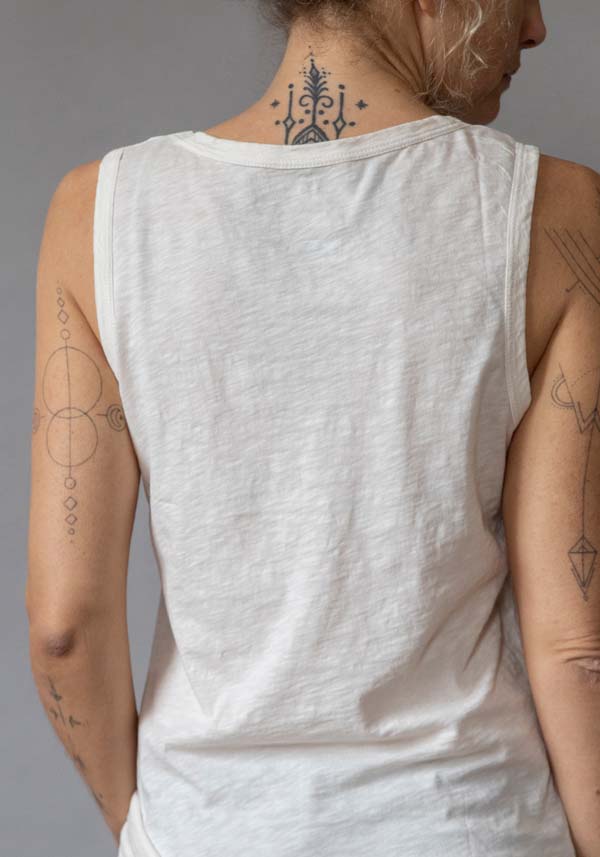 Rose & Lini VELVET COTTON “TAURUS” COCONUT TANK TOP In Saldo