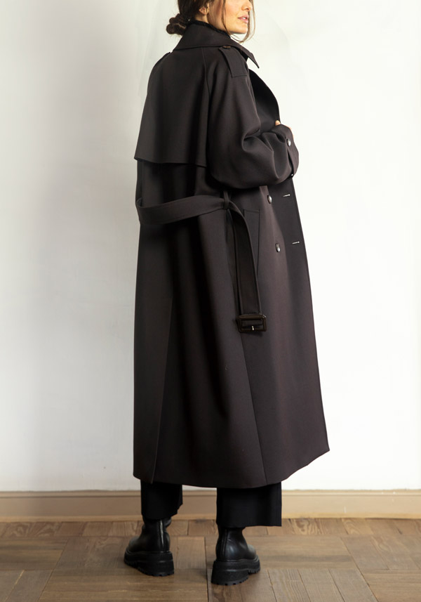 Rose & Lini N8 BABY WOOL “COAT 2100” ESPRESSO Negozio online di fabbrica