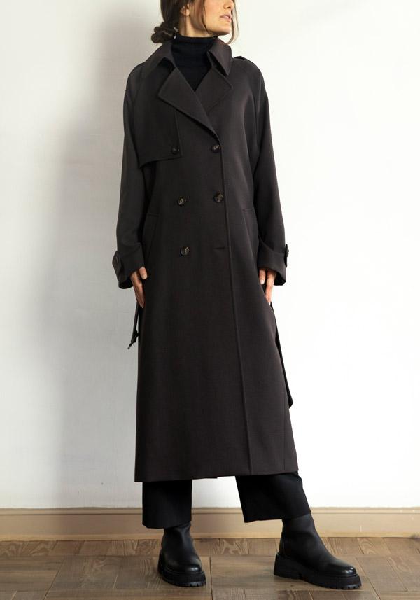 Rose & Lini N8 BABY WOOL “COAT 2100” ESPRESSO Negozio online di fabbrica