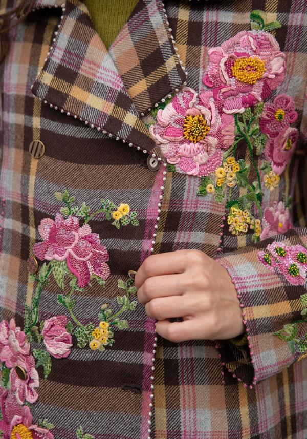Rose & Lini PERO WOOL EMBROIDERED “JACKET MA03” MUSTARD Prezzo di fabbrica