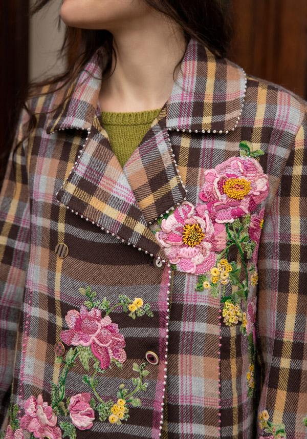 Rose & Lini PERO WOOL EMBROIDERED “JACKET MA03” MUSTARD Prezzo di fabbrica