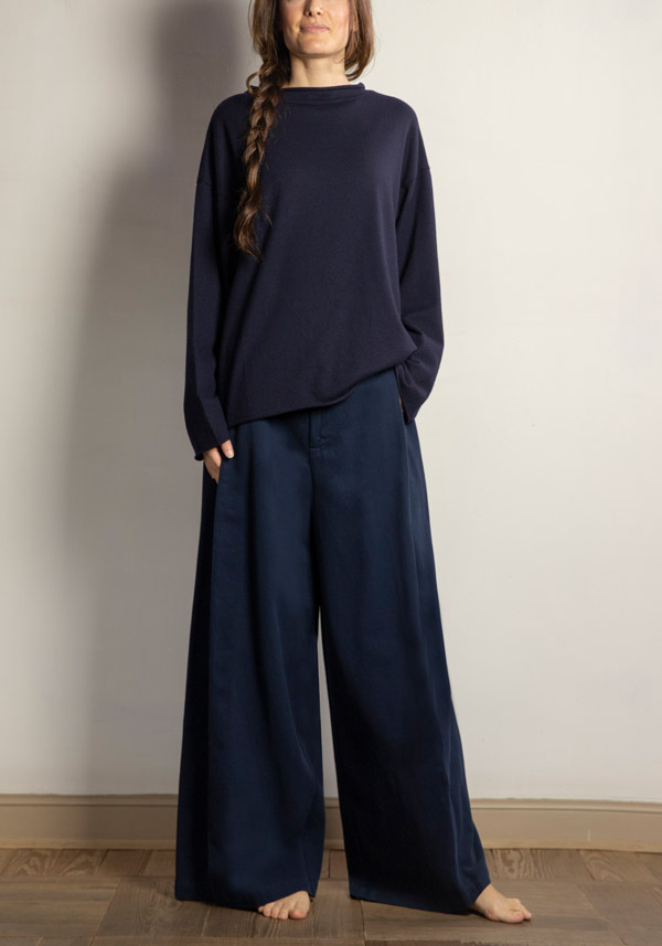 Rose & Lini LABO ART WOOL “PIMPA” ATLANTIC SWEATER Fornitura limitata