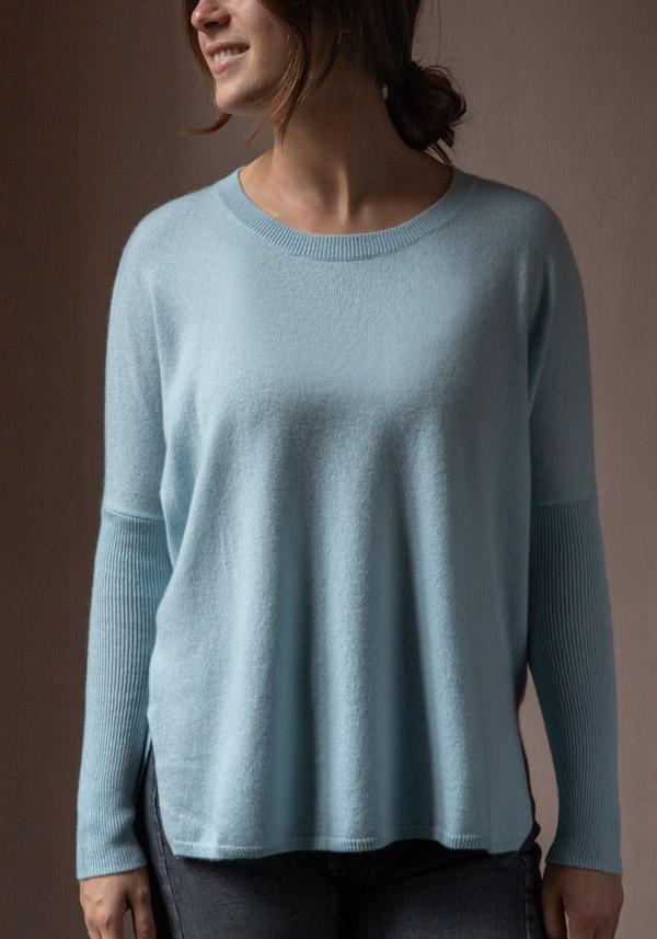 Rose & Lini ABSOLUT CASHMERE “PONCHO ASTRID” WATER Offerta San Valentino