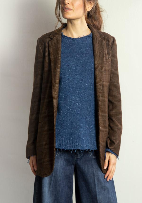 Rose & Lini KILTIE WOOL “LUCAS” BROWN & BLACK JACKET Latest fashion