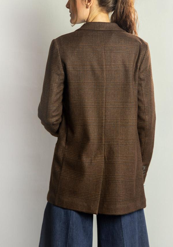 Rose & Lini KILTIE WOOL “LUCAS” BROWN & BLACK JACKET Latest fashion