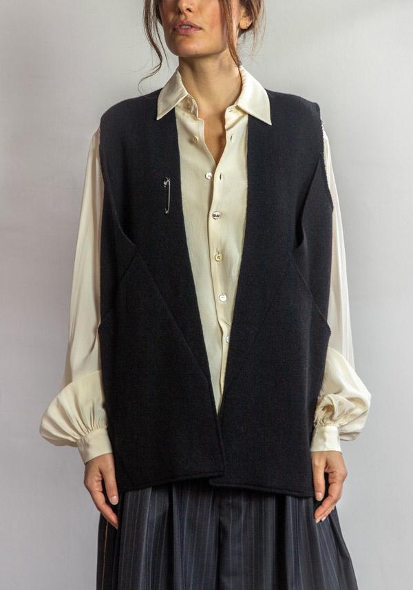 Rose & Lini OYUNA CASHMERE “JACKET MUNDAT” BLACK Nuovi prodotti