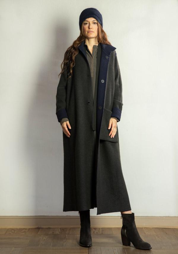 Rose & Lini OYUNA REVERSIBLE CASHMERE “COAT OLAMU” FOREST & OCEAN Bestseller