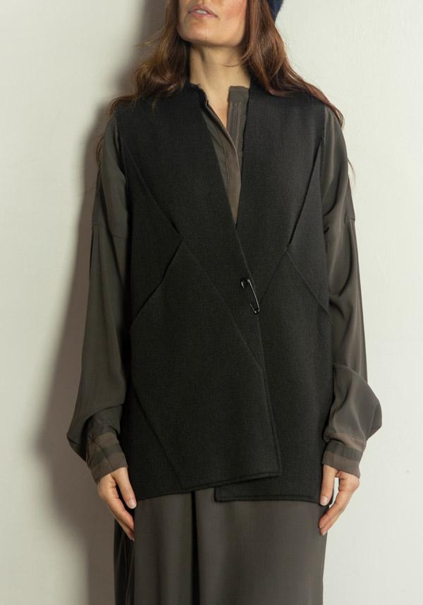 Rose & Lini OYUNA REVERSIBLE CASHMERE “JACKET MUNDAT” FOREST & OCEAN Offerte stagionali