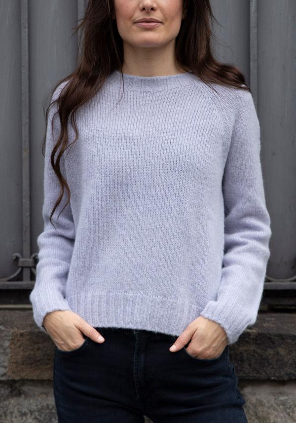 Rose & Lini OLIVER LATTUGHI BABY ALPACA “R-NECK” PORCELAIN PULL Offerte speciali