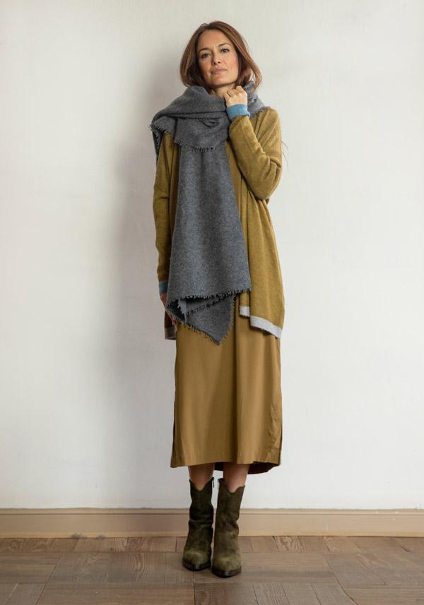 Rose & Lini KRISTENSEN DU NORD SILK “SHIRT DRESS 352” DARK OLIVE Ultimi due giorni