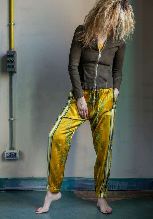 Rose & Lini GIORGIO BRATO PALM LEATHER 7912 JACKET Fino al 50% di sconto