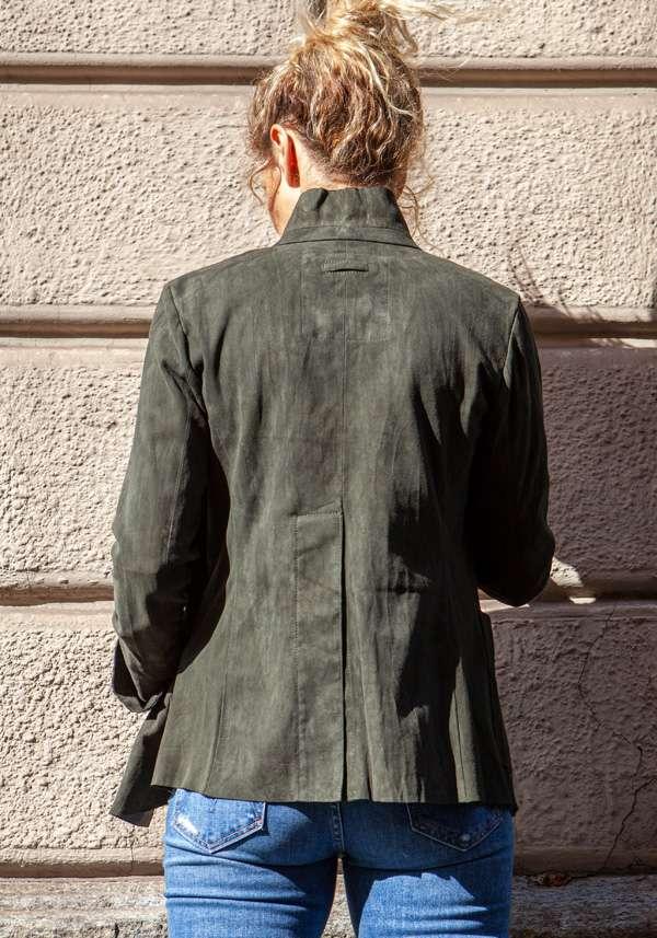 Rose & Lini IBRIGU MILITARY SUEDE LEATHER JACKET 122 Fino al 60% di sconto