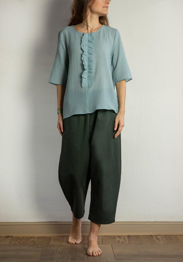 Rose & Lini APUNTOB COTTON “PANTS 540” FOREST Solo un giorno rimasto