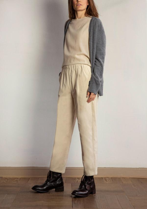 Rose & Lini APUNTOB COTTON “PANTS 1002” NATURAL Super sconto