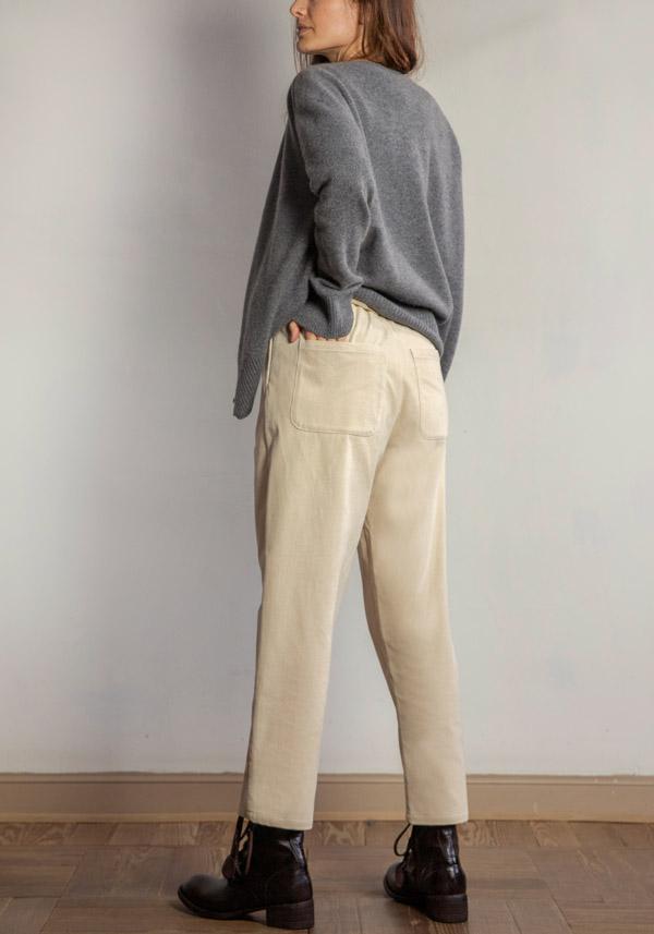 Rose & Lini APUNTOB COTTON “PANTS 1002” NATURAL Super sconto