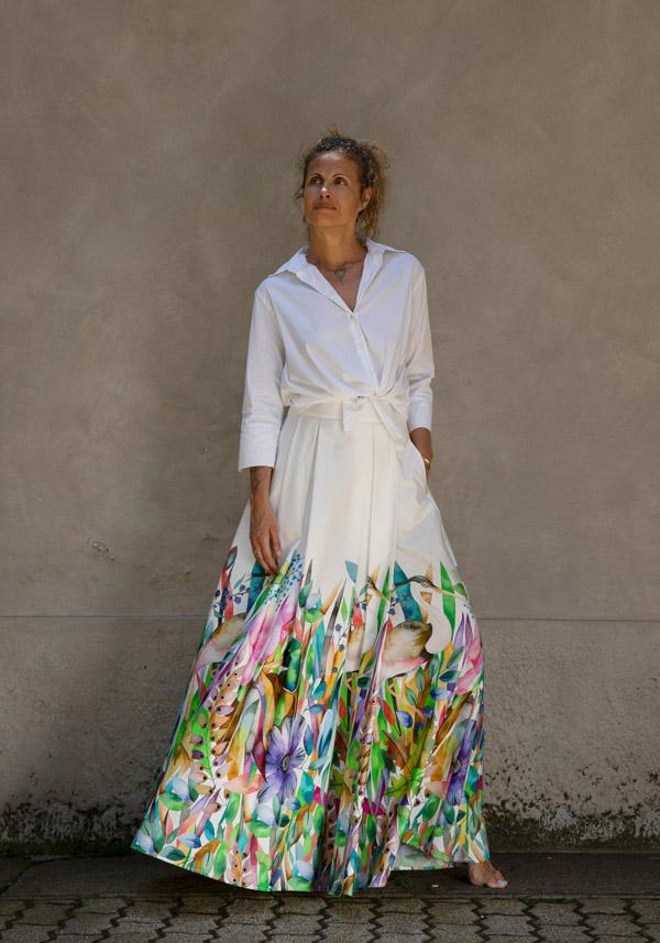Rose & Lini FINAMORE COTTON “SARAH” WHITE SHIRT 50% di sconto per tempo limitato