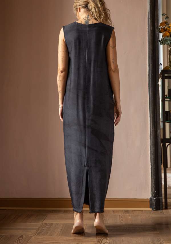 Rose & Lini SIMONA TAGLIAFERRI DARK BLUE LONG DRESS SWAROVSY Italia