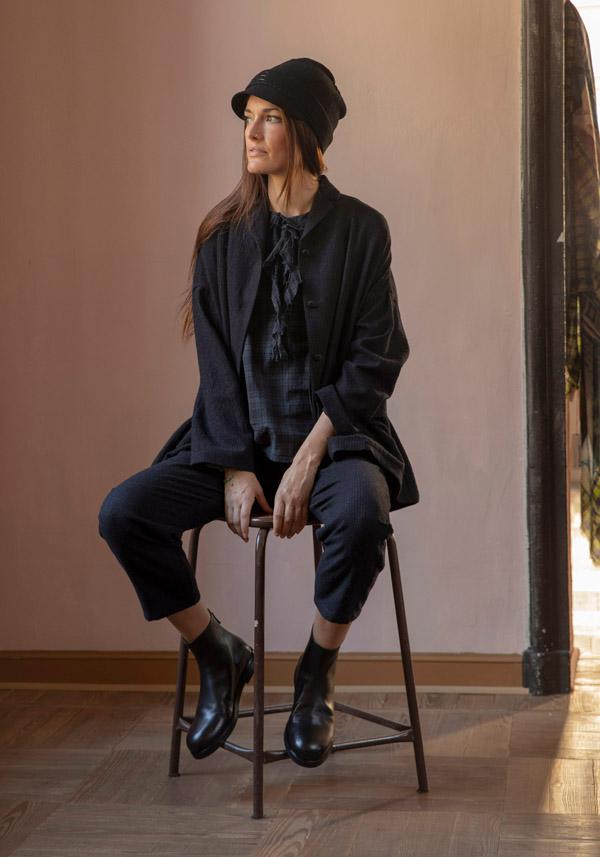 Rose & Lini APUNTOB WOOL “JACKET 1752” BLACK Negozi Online