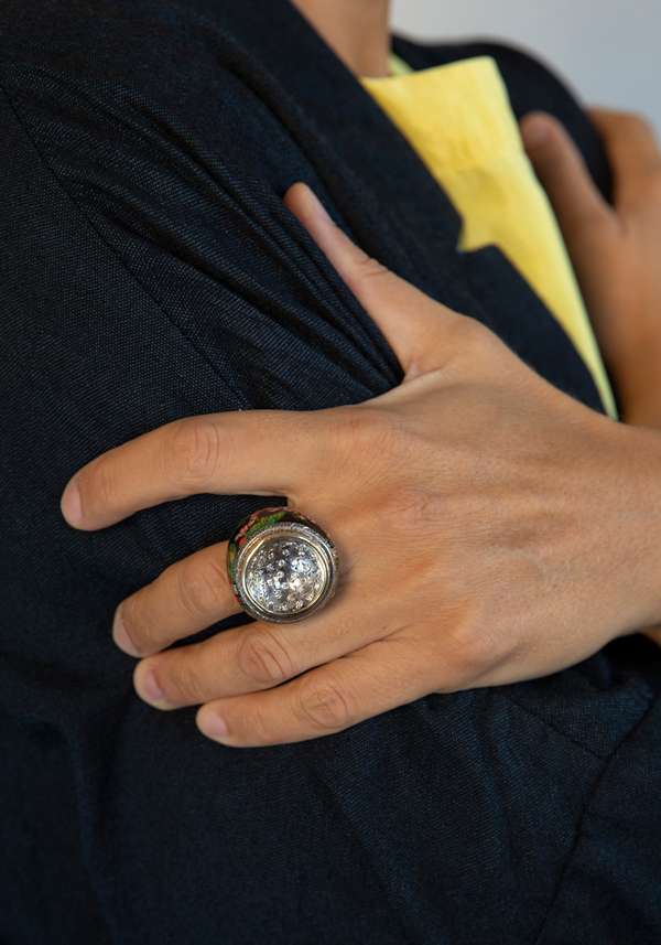 Rose & Lini SIMONA TAGLIAFERRI “CARONTE” HAND-DRAWN RING Presa