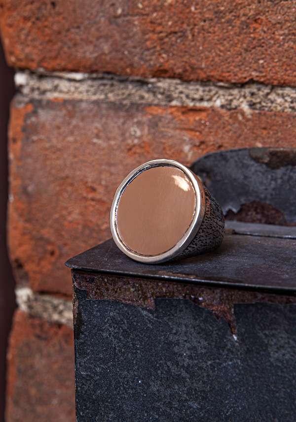 Rose & Lini SIMONA TAGLIAFERRI LARGE “MOON RING J163” PINK GOLD Offerta