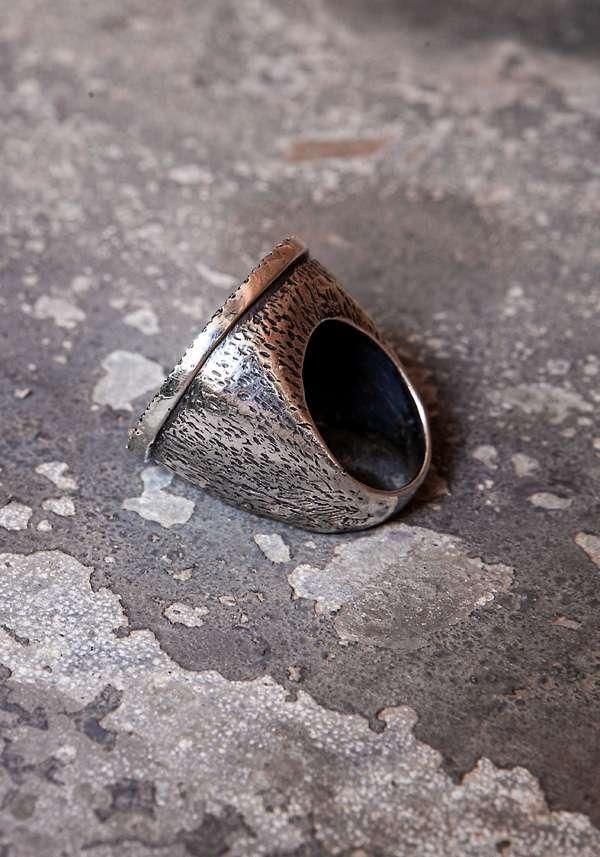 Rose & Lini SIMONA TAGLIAFERRI LARGE “MOON RING J224” YELLOW GOLD & WHITE DIAMONDS Hotsell