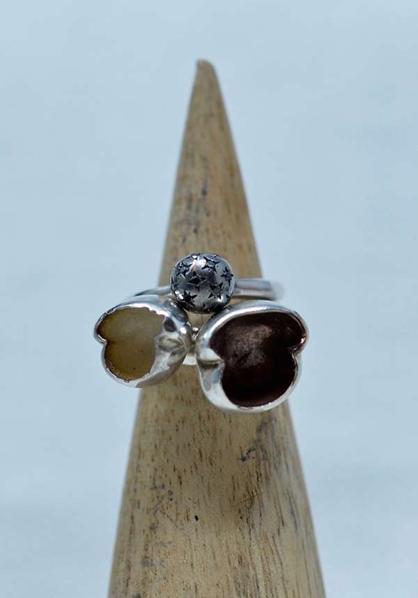 Rose & Lini ROSAMARIA SILVER AND DIAMOND “ALEPO” RING Shopping online
