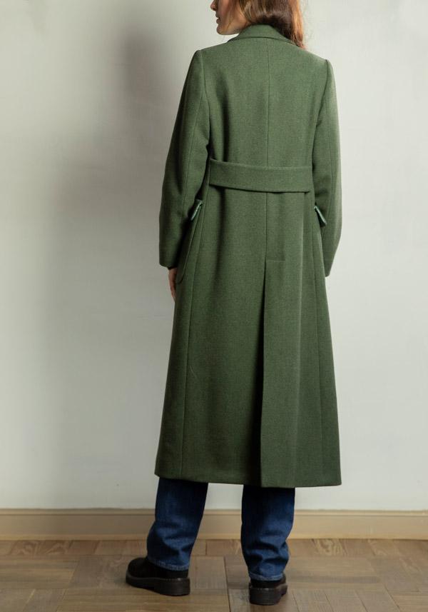 Rose & Lini CRISTINA BONFANTI YACK “LARES” MOSS GREEN COAT ACQUISTA ORA
