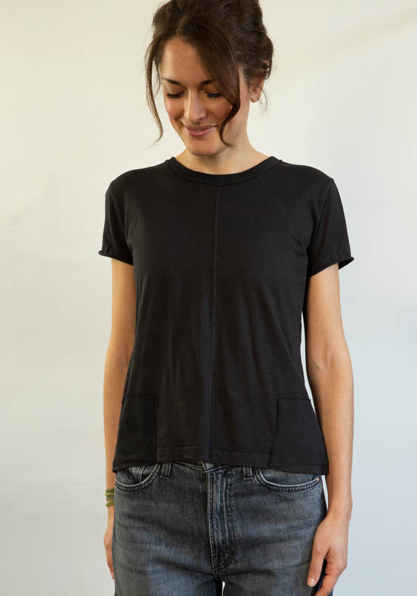 Rose & Lini MJW BLACK COTTON T-SHIRT “2461” Latest stili