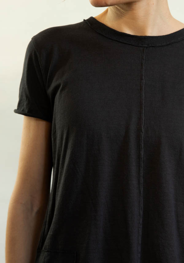 Rose & Lini MJW BLACK COTTON T-SHIRT “2461” Latest stili