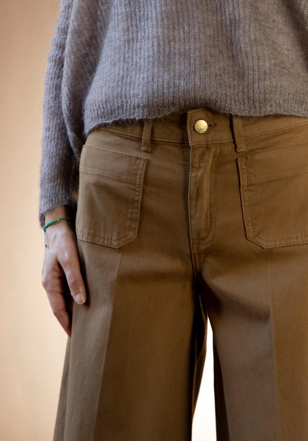 Rose & Lini PS. DON’T FORGET ME “GRACE DYED” WIDE LEG JEANS VIGOGNA Fino al 50% di sconto