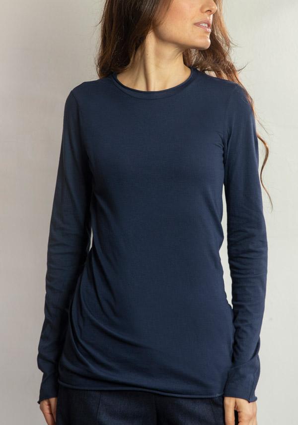 Rose & Lini LABO ART COTTON “BASICA ML” T-SHIRT ATLANTIC Offerta speciale della fabbrica