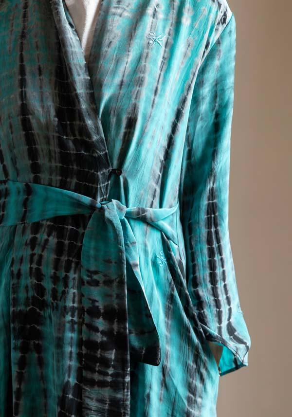 Rose & Lini OBIDI PATTERNED SILK “AMBER DRESS” TIFFANY Sostegno trimestrale