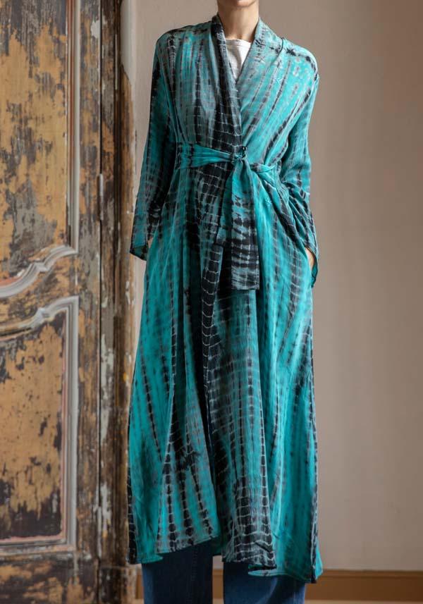 Rose & Lini OBIDI PATTERNED SILK “AMBER DRESS” TIFFANY Sostegno trimestrale