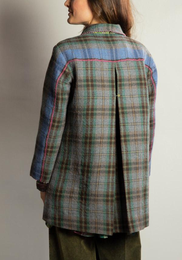 Rose & Lini PERO WOOL & SILK REVERSIBLE “JACKET FLL01” STONE GREY Fino al 55% di sconto