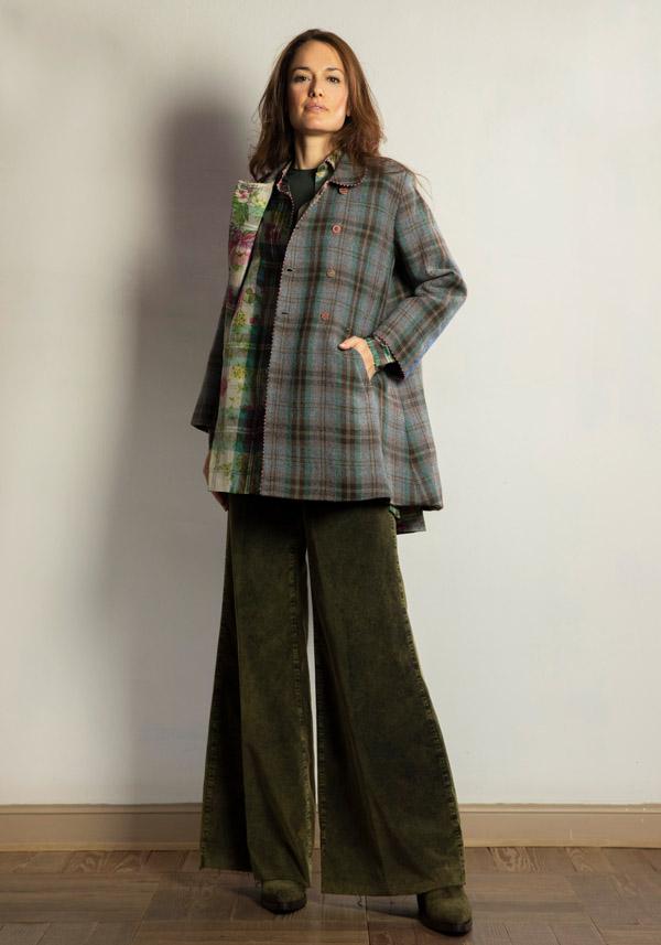 Rose & Lini PERO WOOL & SILK REVERSIBLE “JACKET FLL01” STONE GREY Fino al 55% di sconto