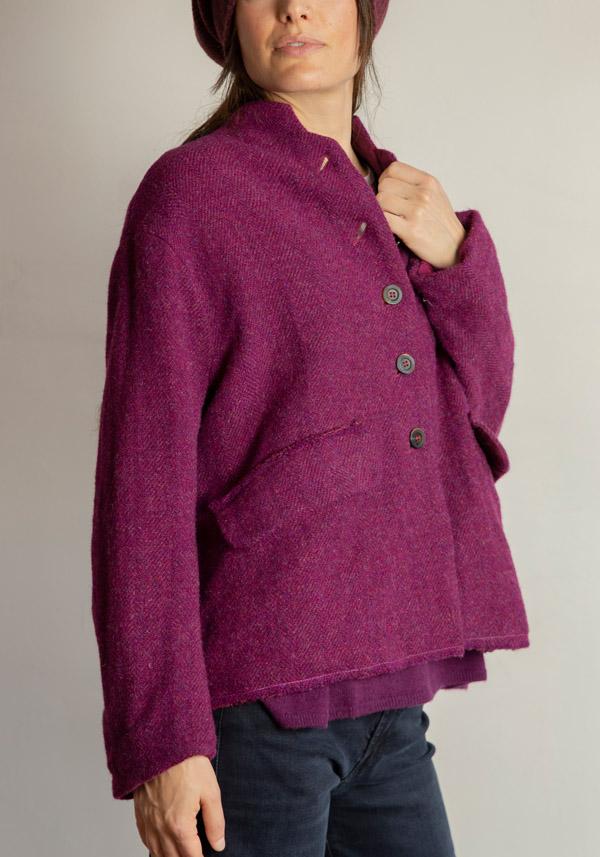 Rose & Lini HANNOH WOOL “VESTIA” MULBERRY JACKET Solo un giorno rimasto