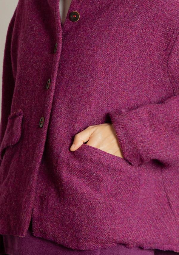 Rose & Lini HANNOH WOOL “VESTIA” MULBERRY JACKET Solo un giorno rimasto