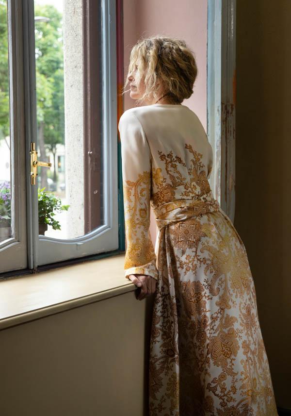 Rose & Lini CO.GO SILK “DRESS VV276” MANDALA Black Friday Prezzi