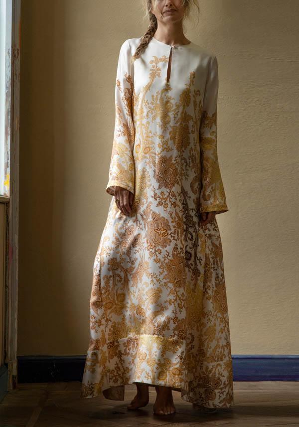 Rose & Lini CO.GO SILK “DRESS VV276” MANDALA Black Friday Prezzi