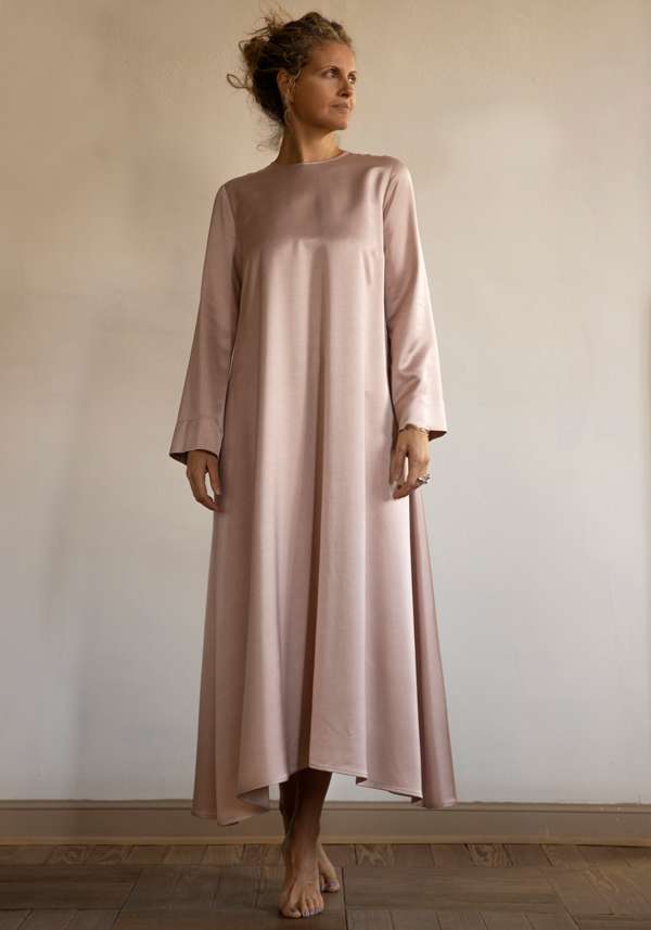 Rose & Lini CO.GO LONG SLEEVED MAXI “DRESS 255” PINK Duty-free