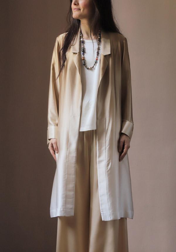 Rose & Lini SLEEP NO MORE SILK “SNM04” GOLD DUSTY COAT 50% di sconto per tempo limitato