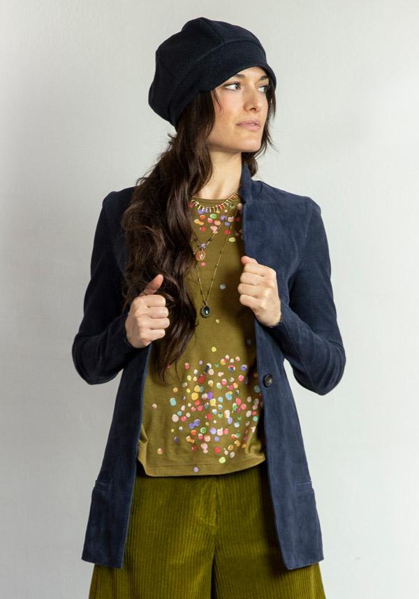 Rose & Lini GIORGIO BRATO SUEDE LEATHER “BLAZER” NIGHT BLUE Italia
