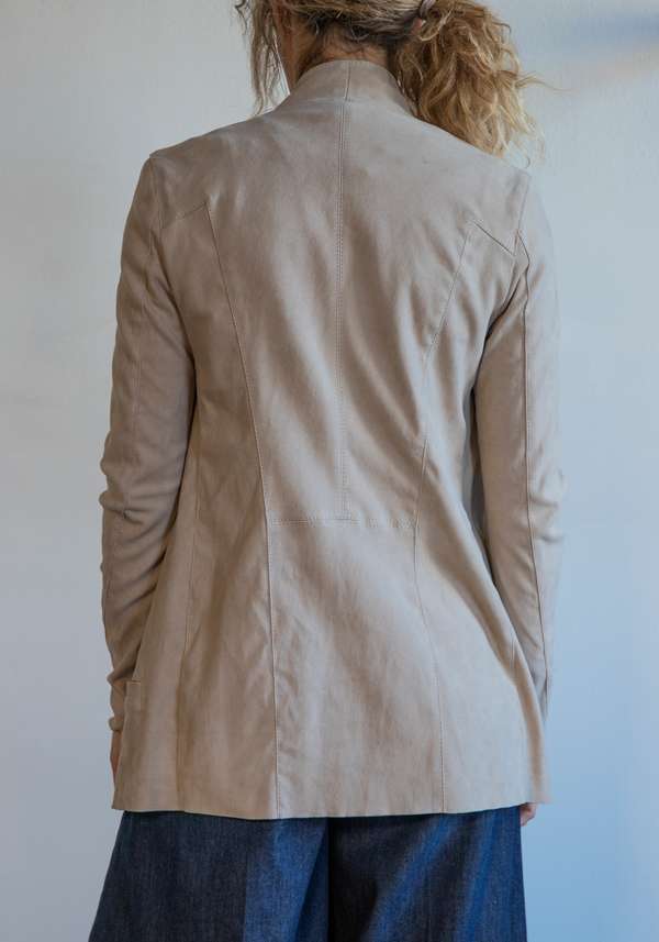 Rose & Lini GIORGIO BRATO SHELL SUEDE LEATHER “BLAZER STRETCH” Qualità Garantita