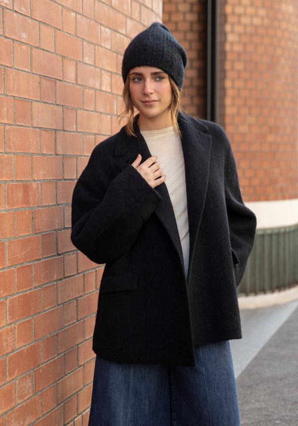 Rose & Lini BOBOUTIC WOOL JACKET “4765” BLACK Shopping Online